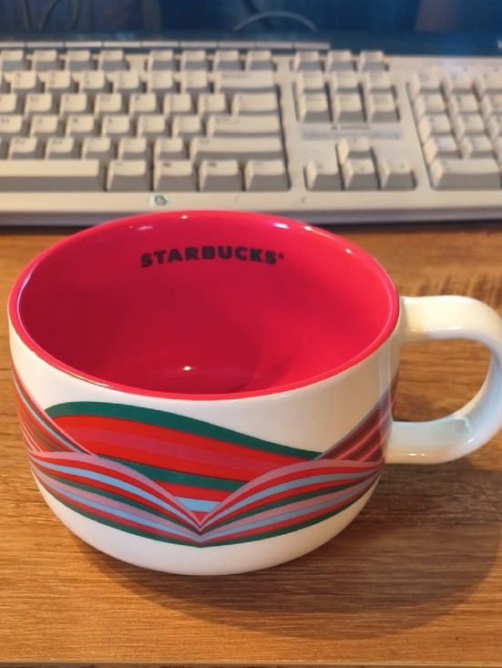 Starbucks Other - Starbucks 2024 Holiday Ribbon Large Ceramic 16oz Mug